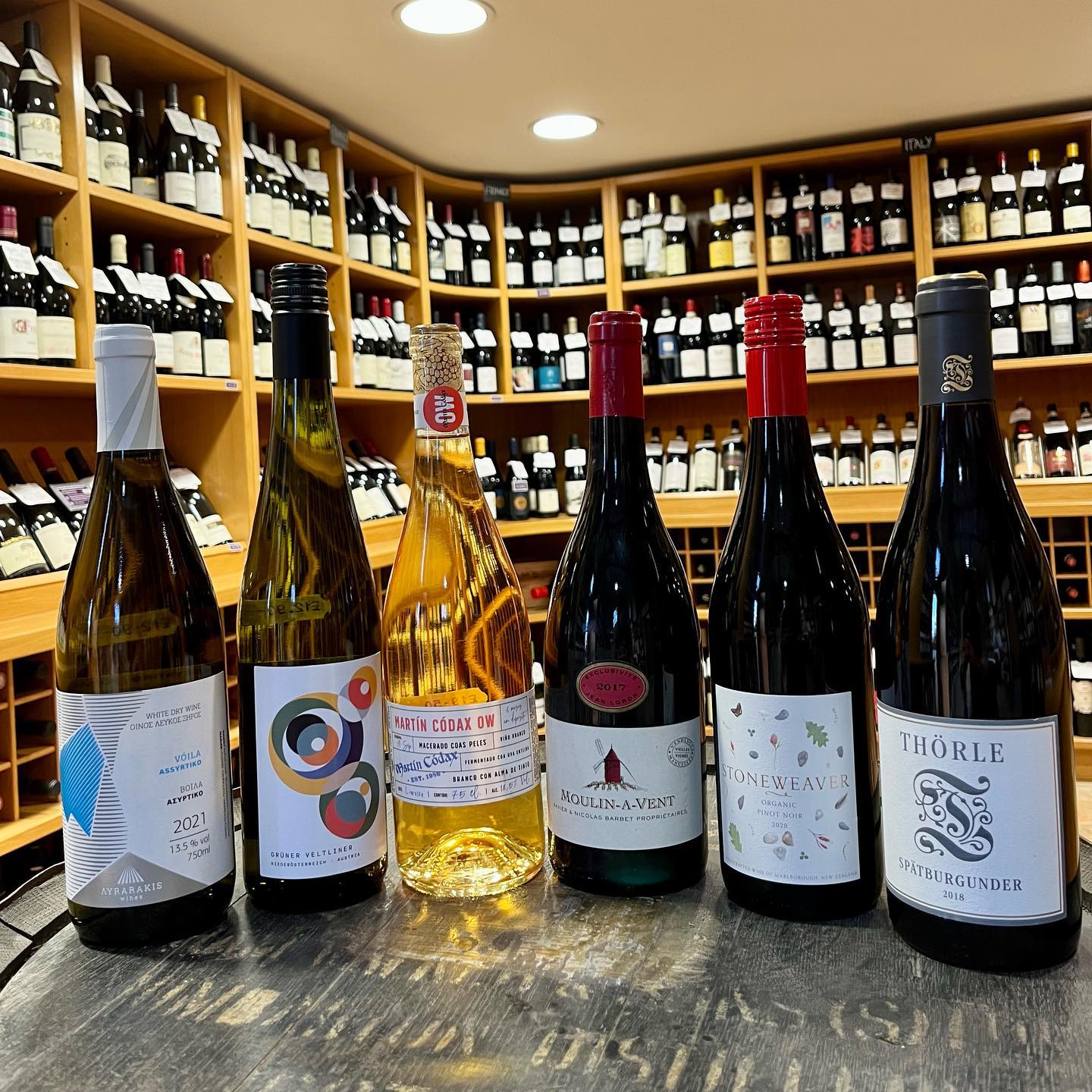 A selection of wines at Field & Fawcett